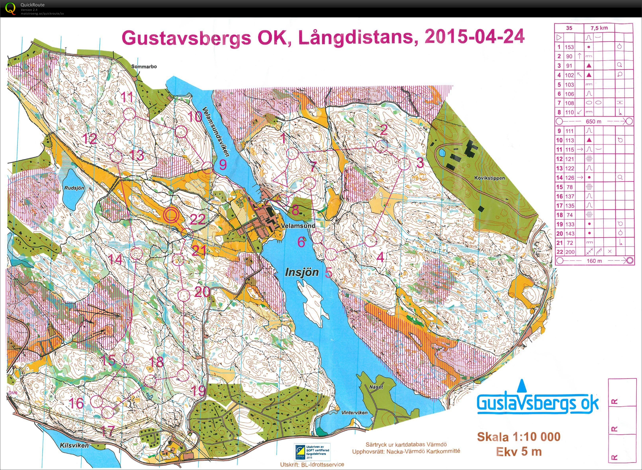 Gustavsbergs OK lång (ÖM9) (2015-04-25)