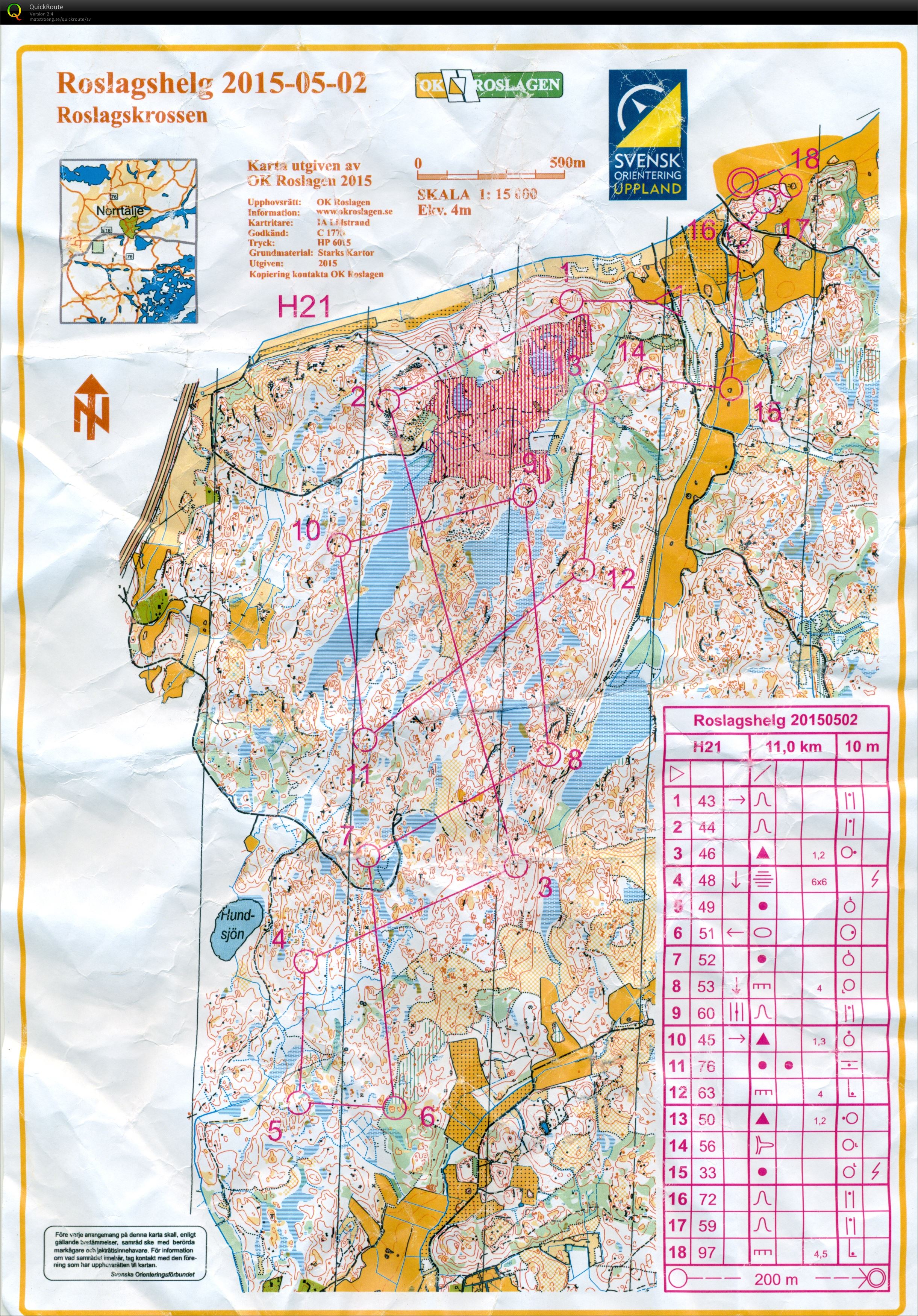 Roslagshelg H21 (02/05/2015)