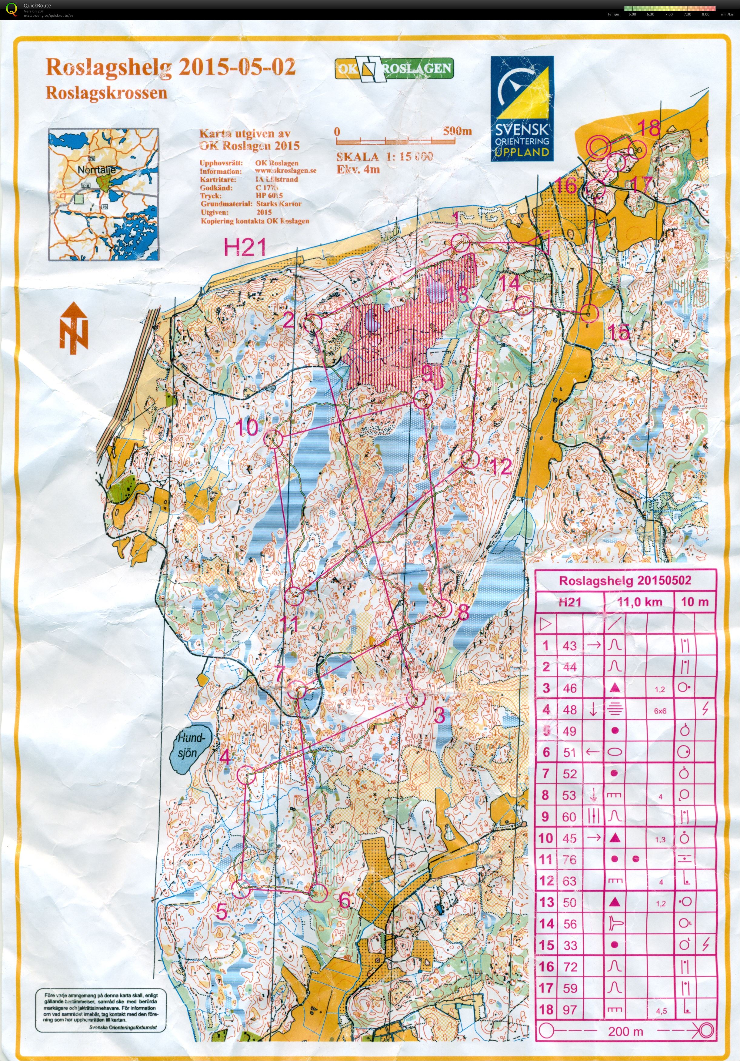 Roslagshelg H21 (02/05/2015)