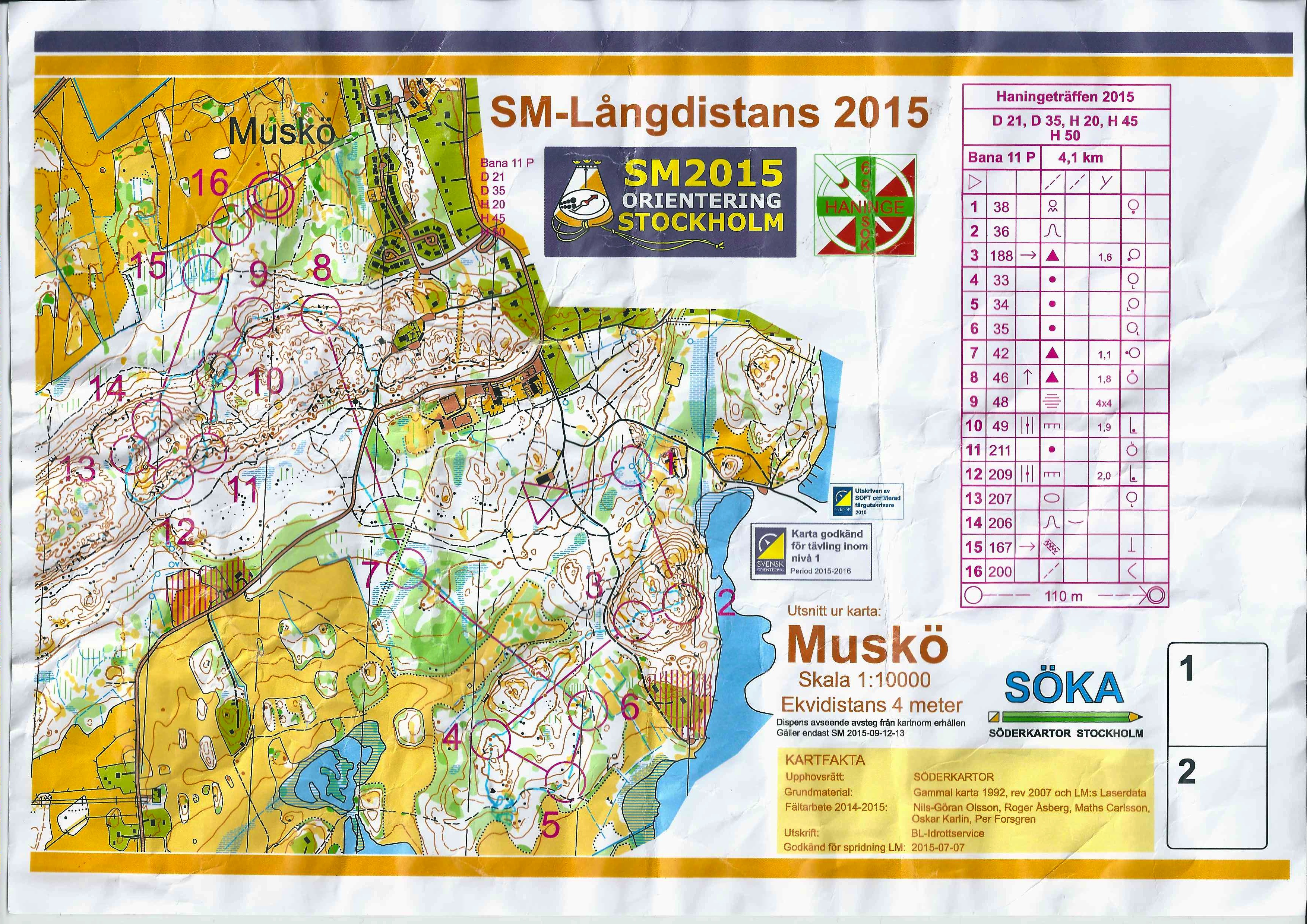 SM Lång - Publiktävling (13/09/2015)