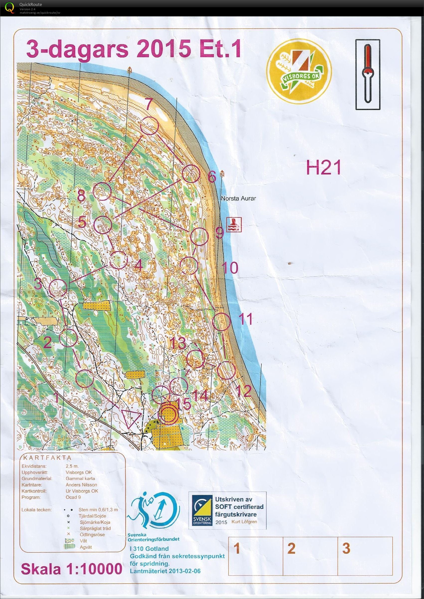 Gotland 3-dagars etapp 1 (2015-07-07)