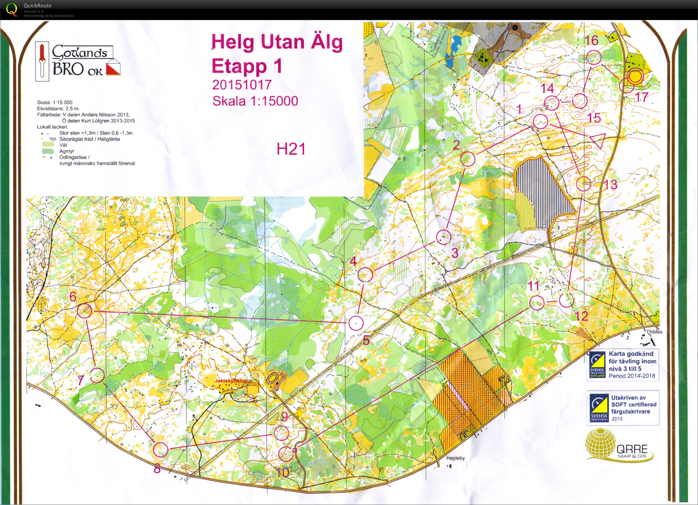 Helg utan älg Etapp 1 (2015-10-17)