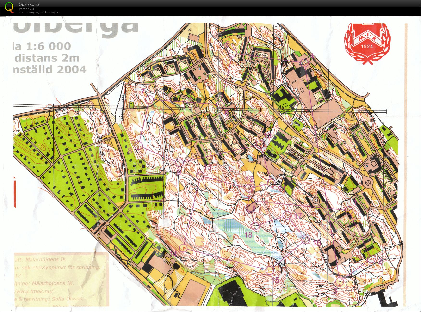 Teknikträning: Medeldistans på sprintkarta (2012-05-15)