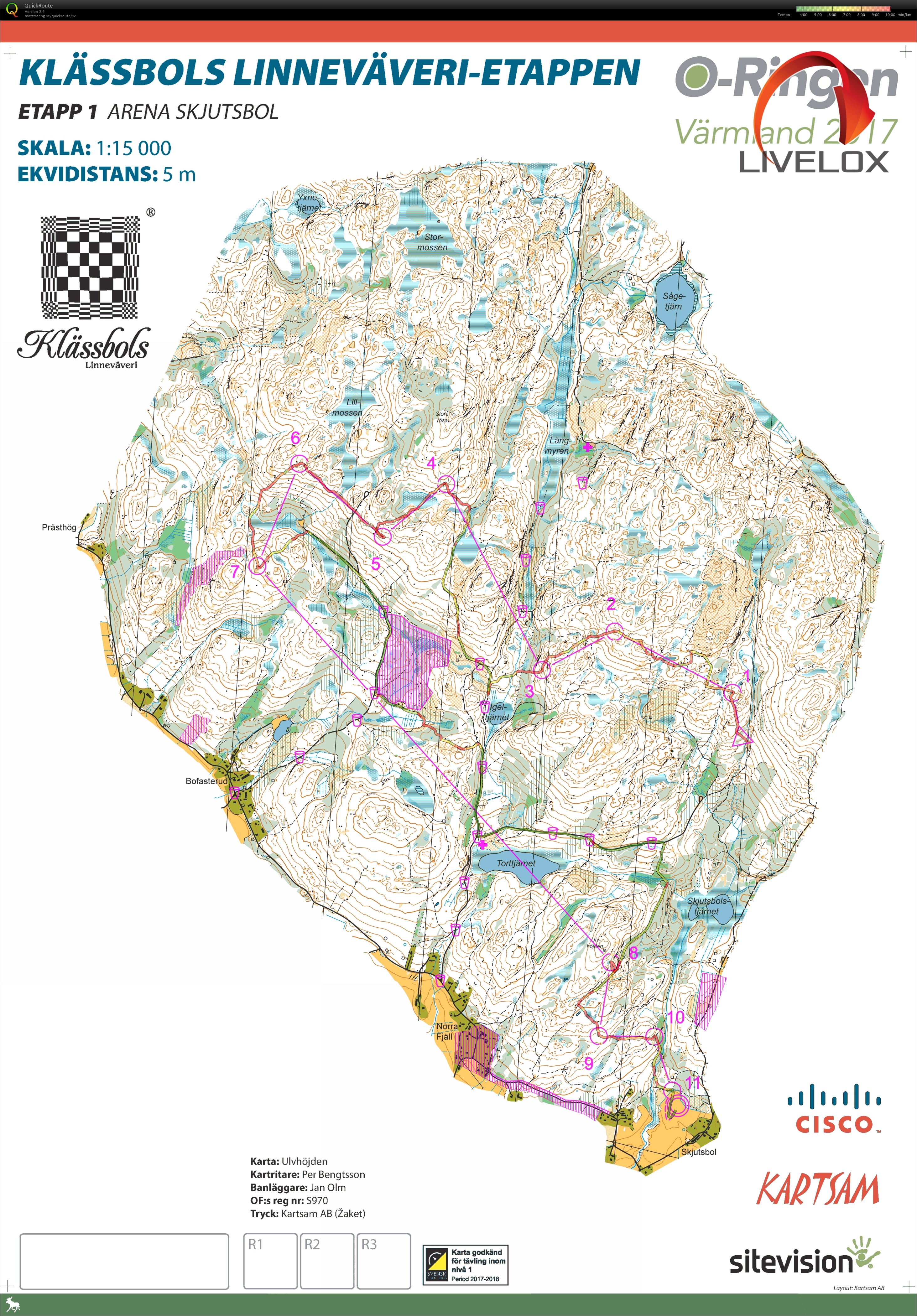 O-ringen Värmland, etapp 1 (2017-07-23)