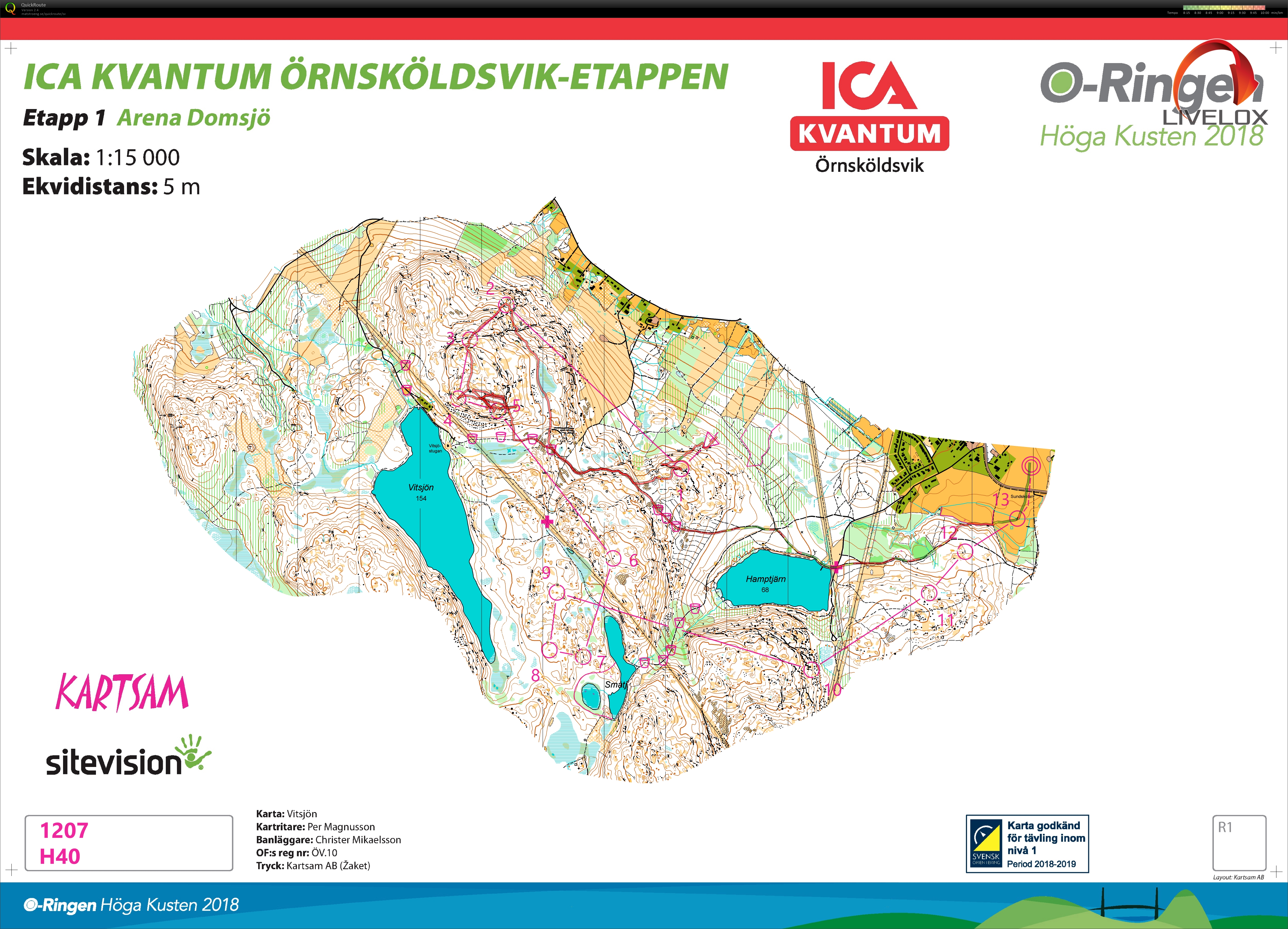 O-ringen Höga Kusten etapp 1 (2018-07-22)