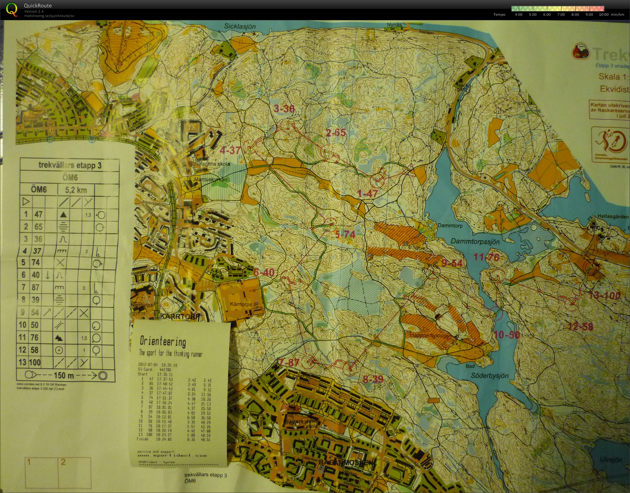 Trekvällars Etapp 3 (2012-07-04)