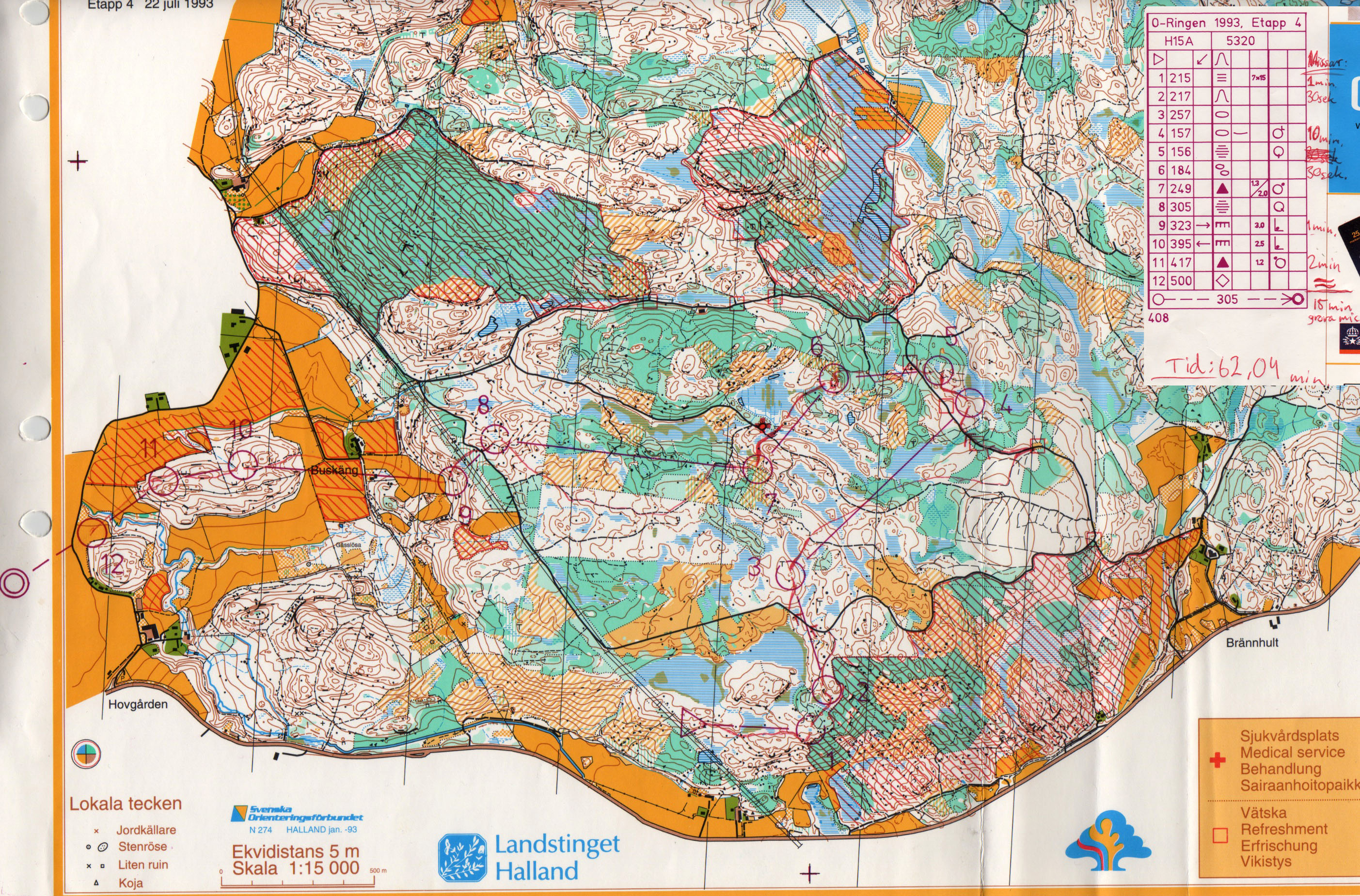 O-ringen Halland Etapp 4 (1993-07-22)