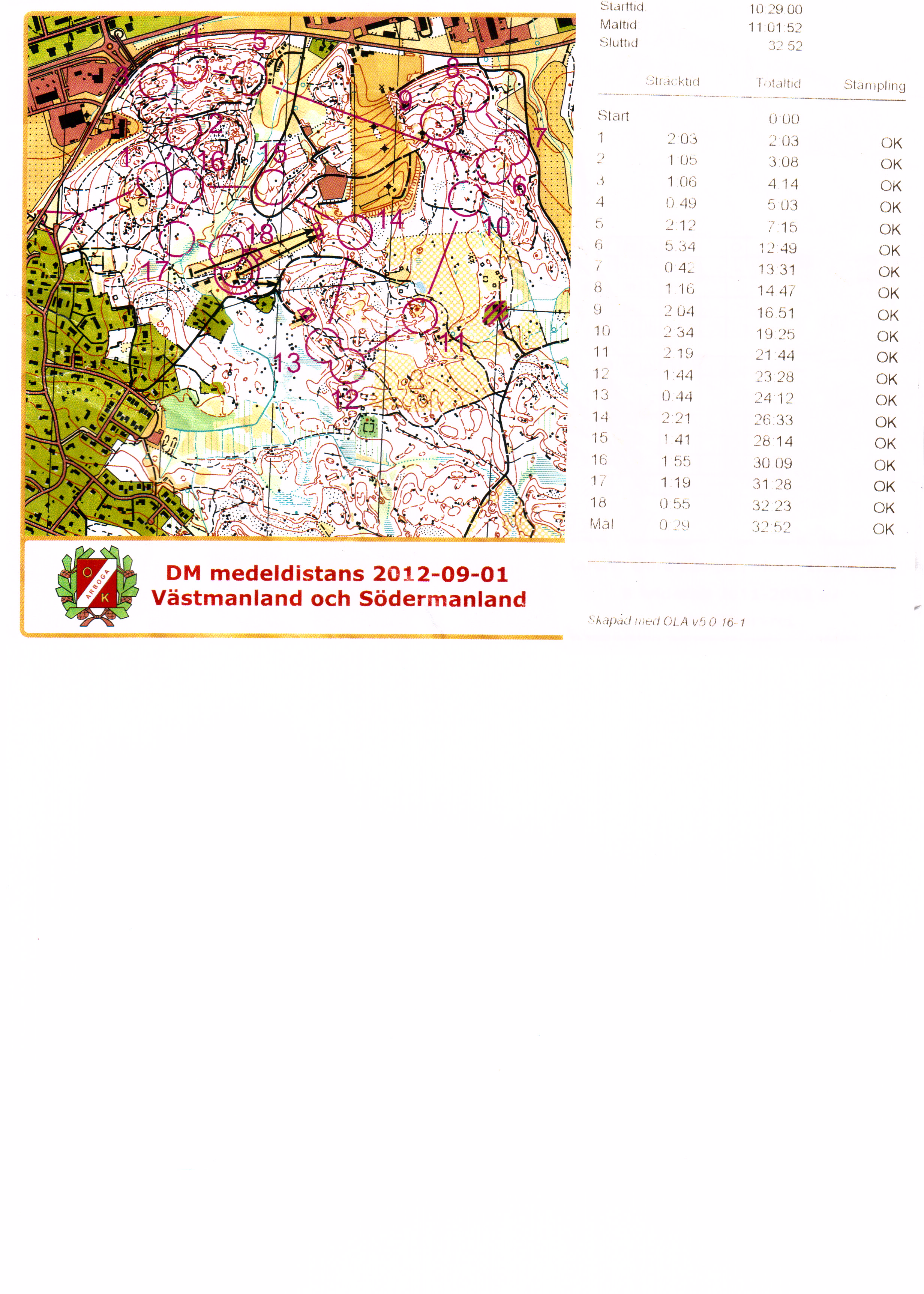 DM Medel, Västmanland (2012-09-01)