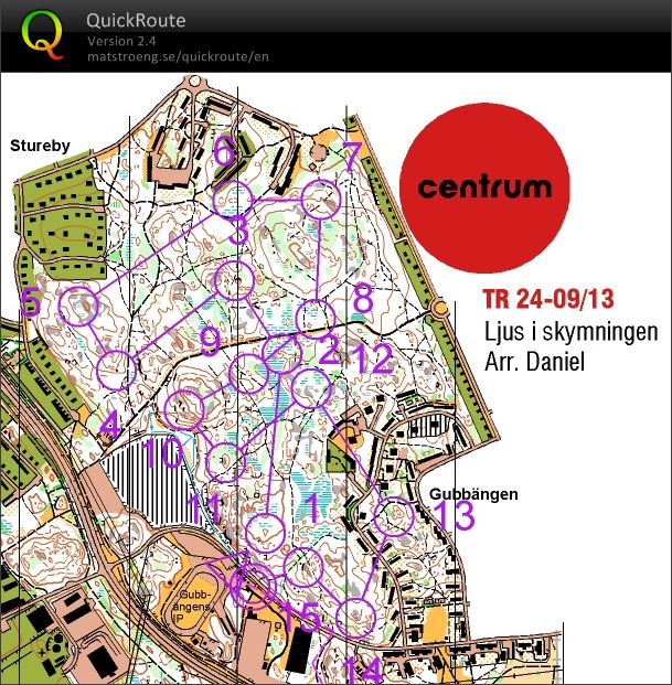 Centrum OK Träning Ljus i Skymningen (2013-09-24)