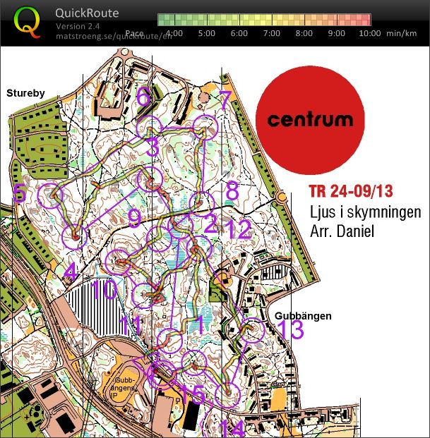 Centrum OK Träning Ljus i Skymningen (2013-09-24)