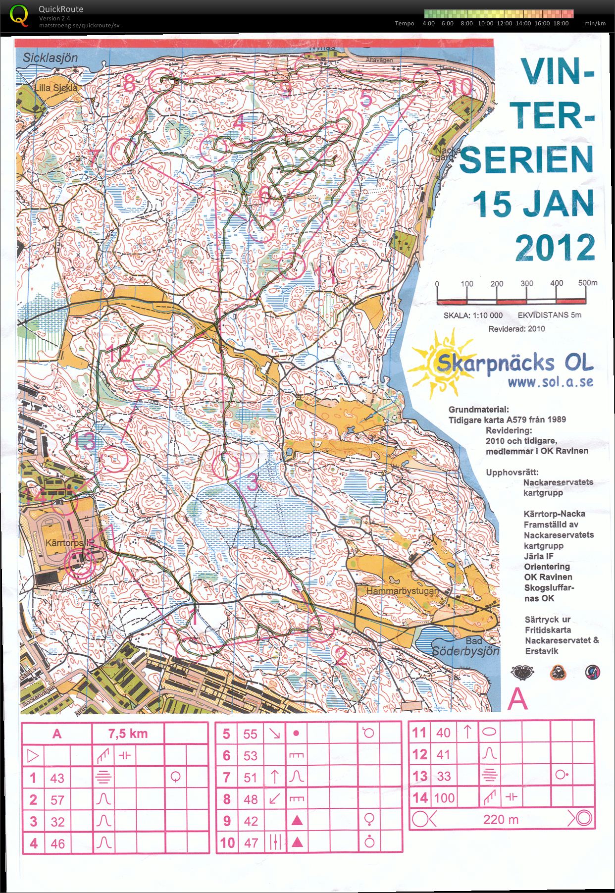 Vinterserien Kärrtorps IP (bana A) (2012-01-15)
