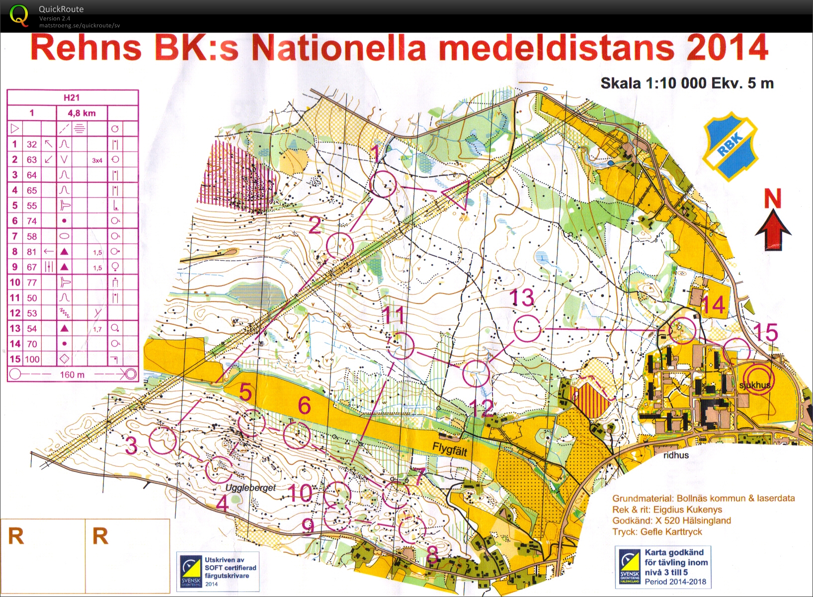 Rehns BK:s nationella medeldistans (2014-05-31)